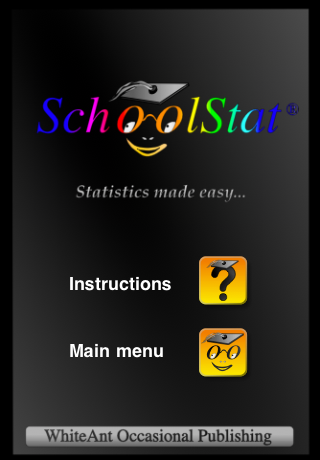 SchoolStat application opening screen